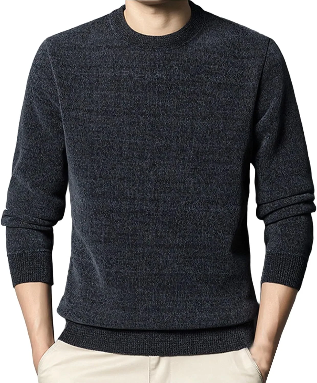 

Мужской джерси джаккард свитер зимний теплый PETCDIM