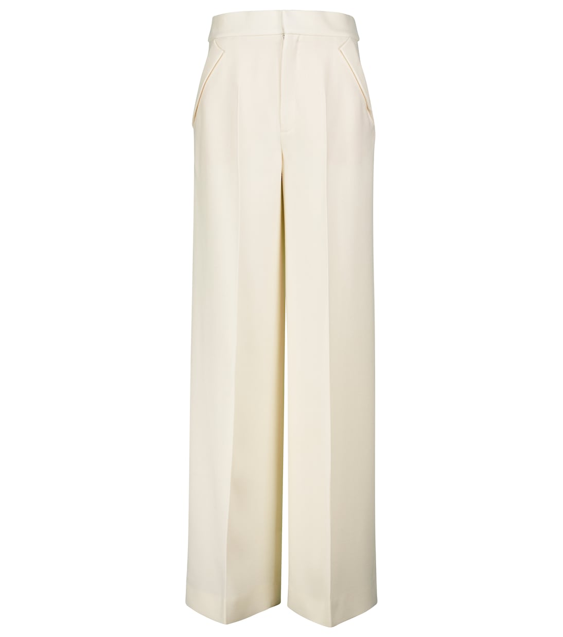 

Широкие брюки из шерстяного крепа Williamston Roland Mouret, белый