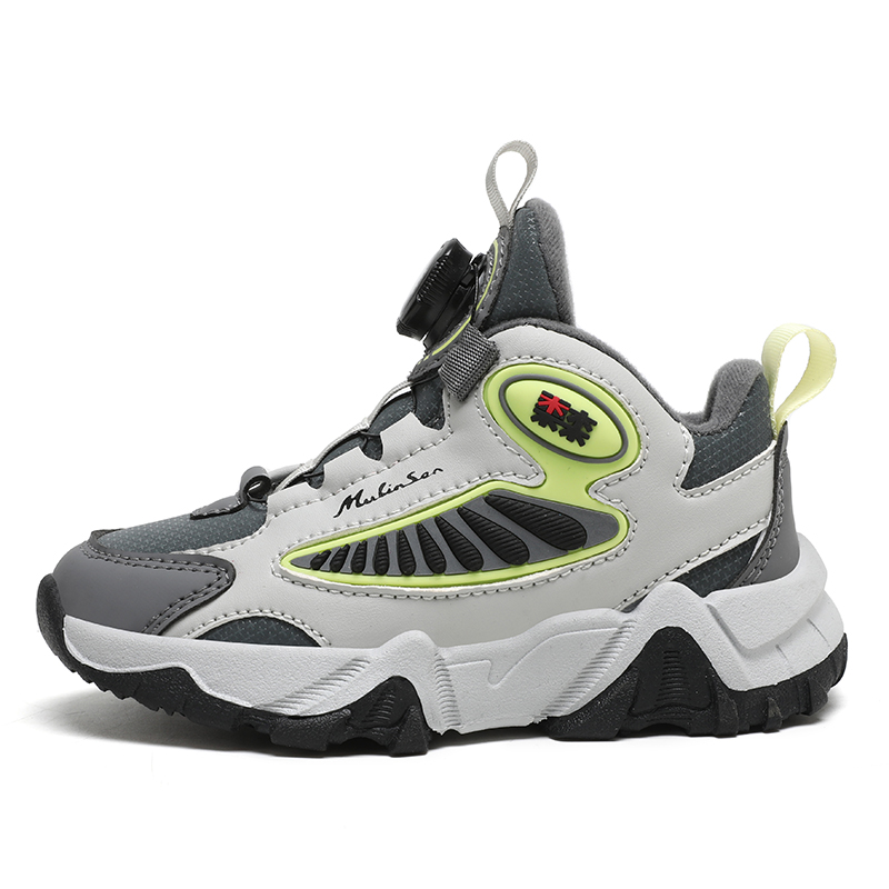 

Детские баскетбольные кроссовки с нескользящей амортизацией, износостойкие, водонепроницаемые, термостойкие Mulinsen, серый