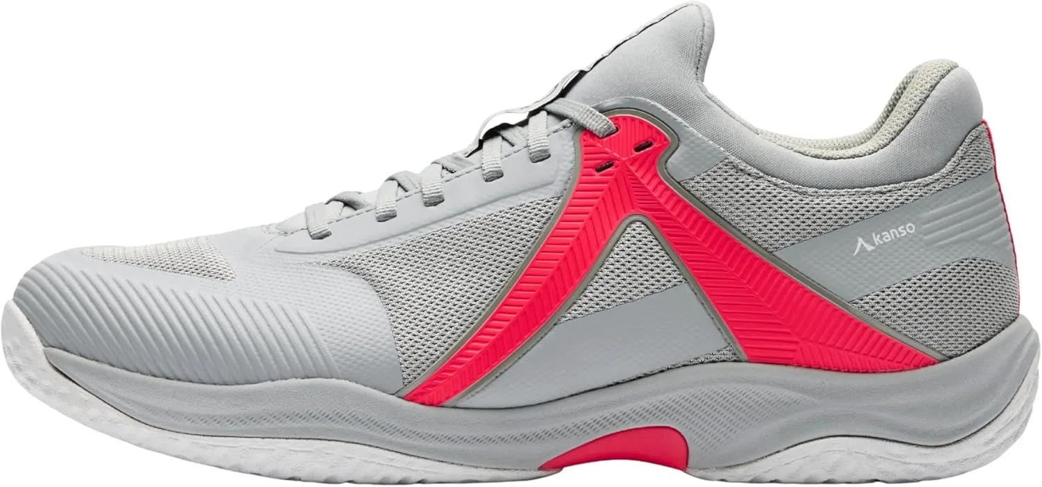 Кроссовки для сквоша, бадминтона и ракетбола Kanso Sports, пара, Grey-red