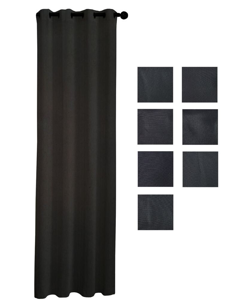 

Шторы с люверсами 140 x 240/250 см 100% полиэстер (черный 76) Provance