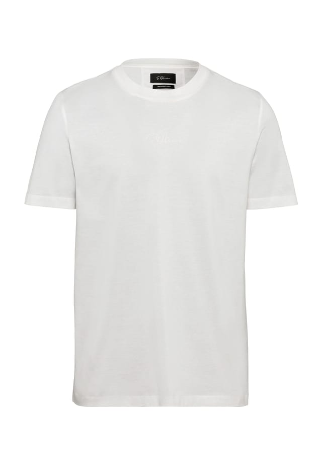 

Хлопковая футболка S.Oliver Black Label, белый