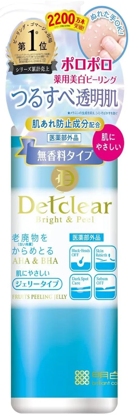 Скраб-желе пилинг DET Clear Bright & Peel Peeling Jelly, 180 мл, без отдушки