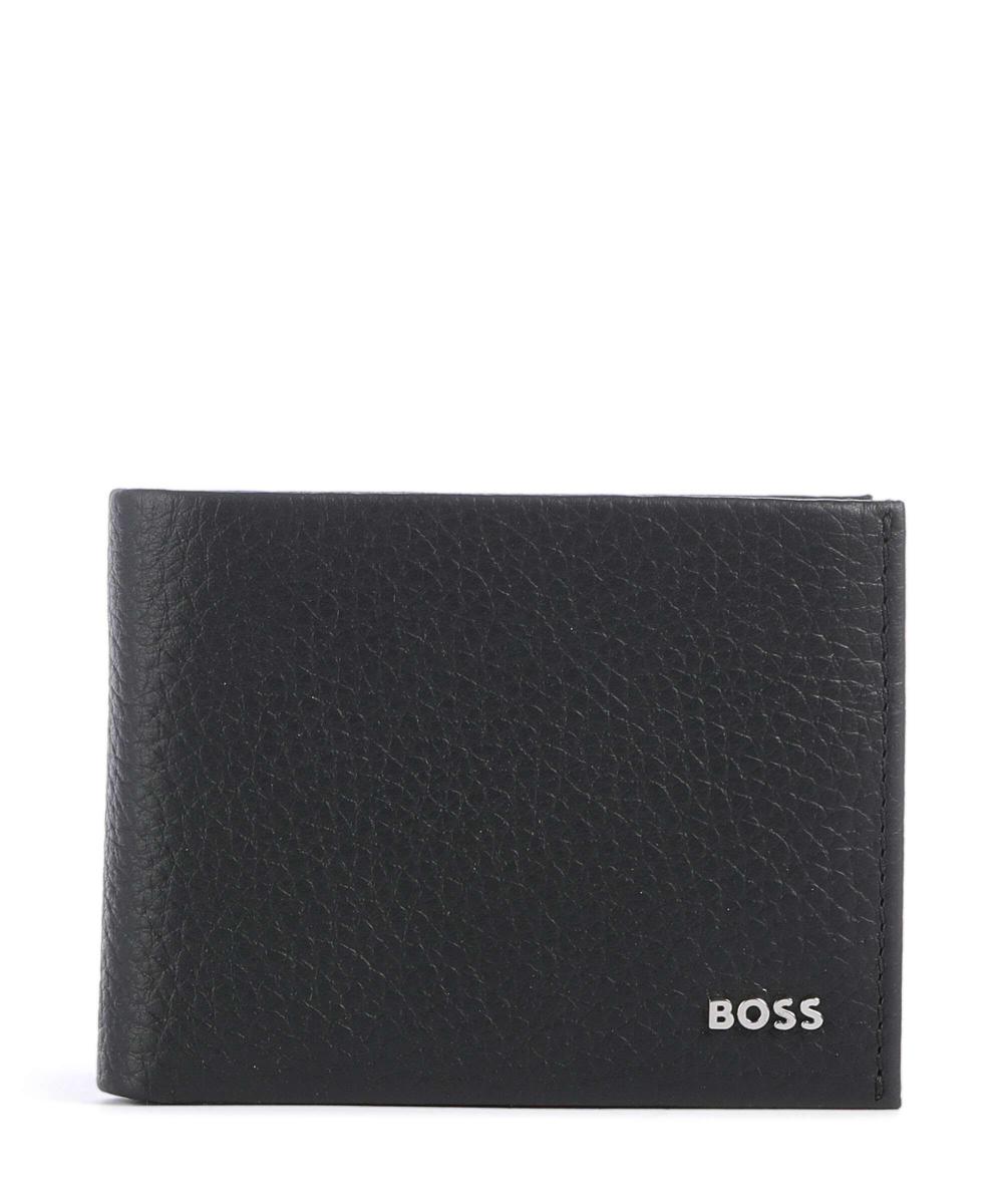 

Новый кошелек Crosstown RFID из зернистой коровьей кожи Boss, черный