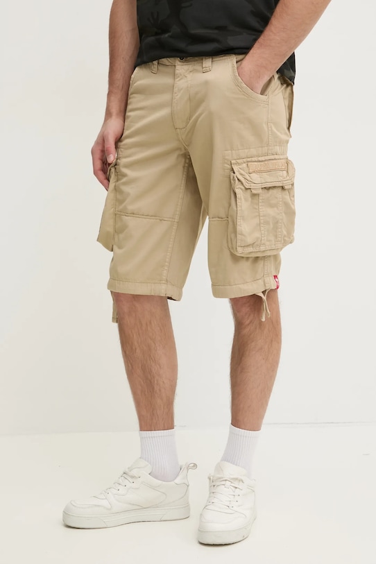 

Хлопковые шорты Jet Short 191200 157 Alpha Industries, бежевый