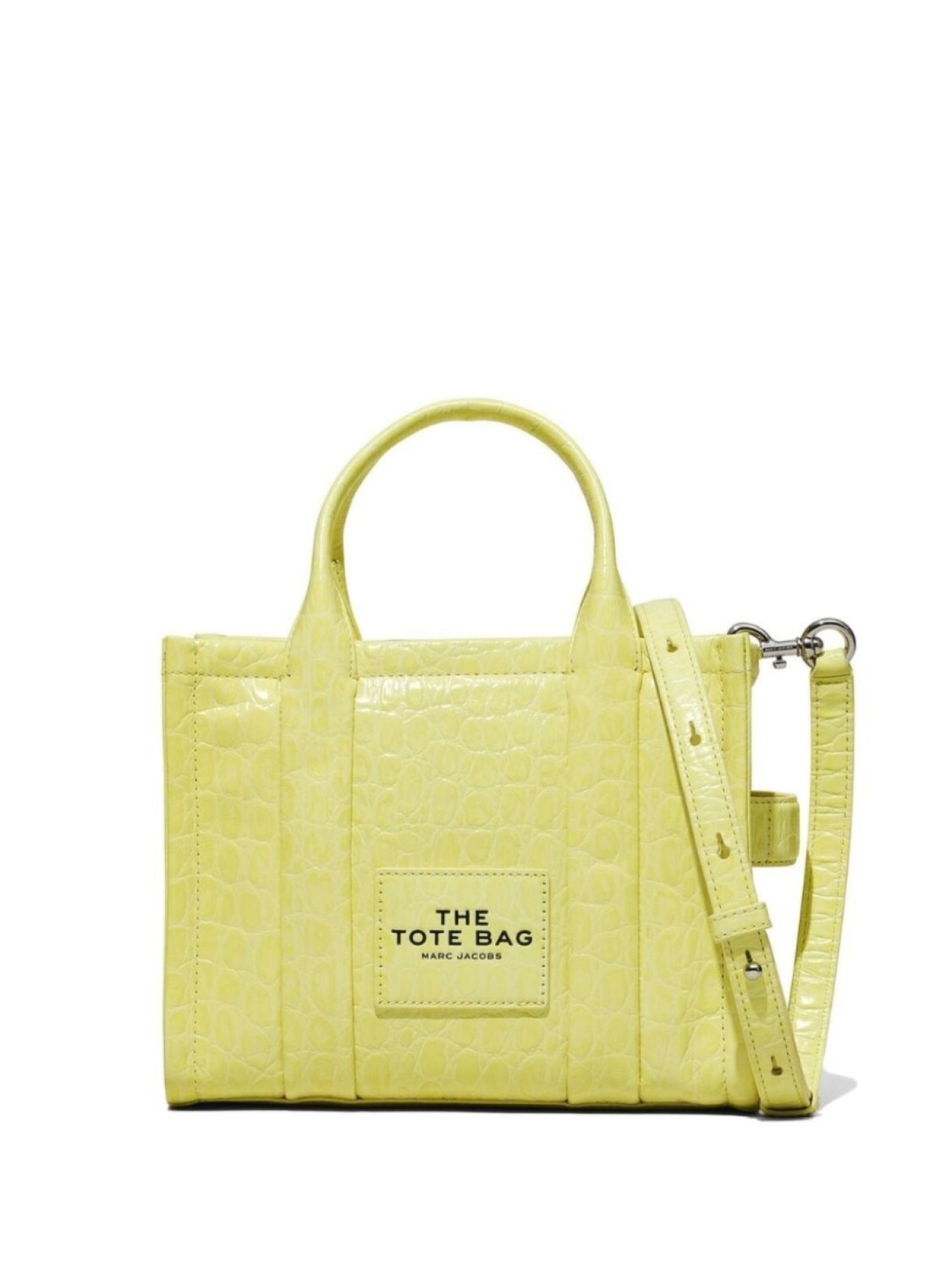 

Маленькая сумка The Croc-Embossed Tote Marc Jacobs, желтый
