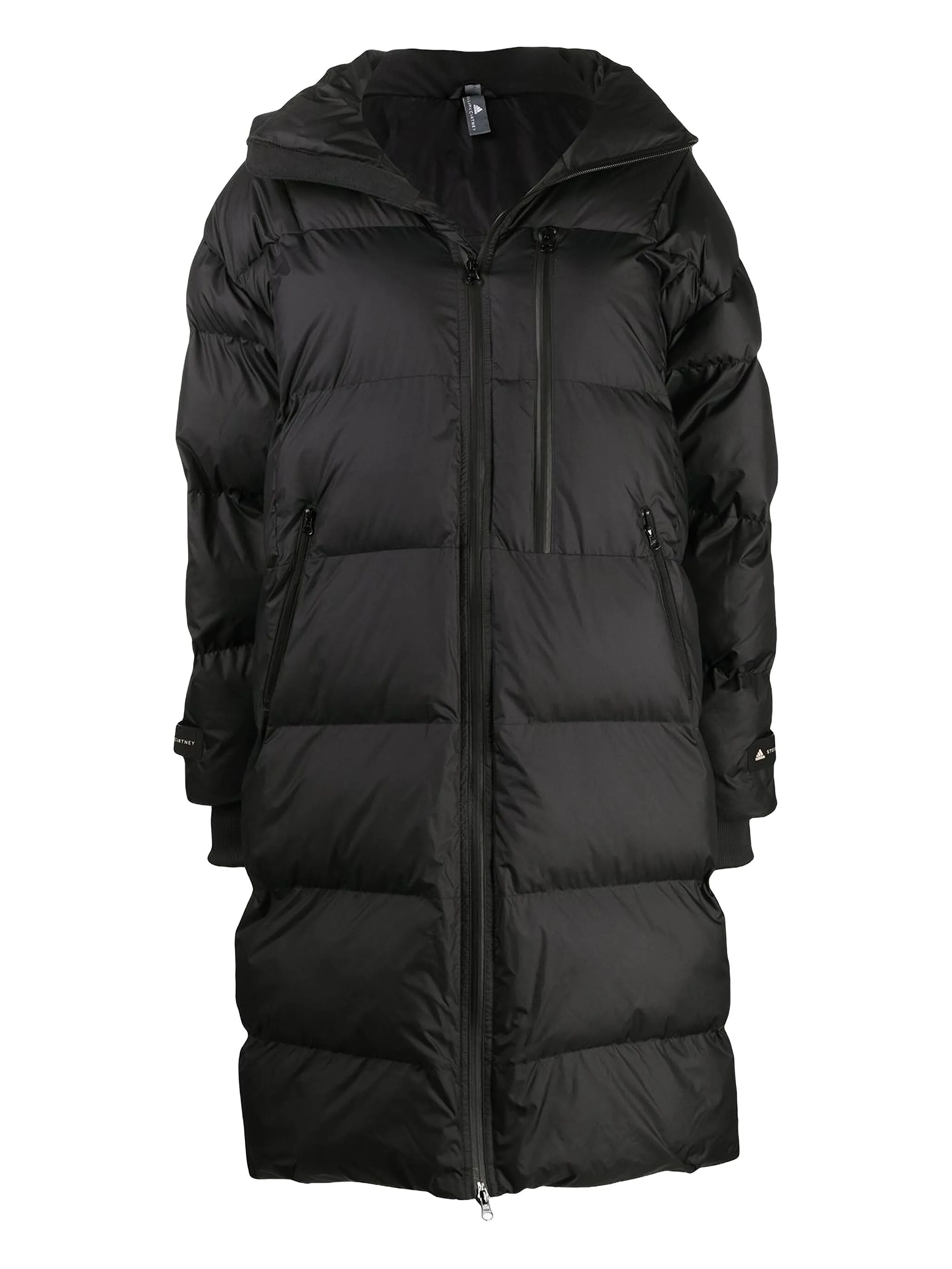 

Пуховик с капюшоном из коллаборации с Stella McCartney Adidas By Stella Mccartney, черный