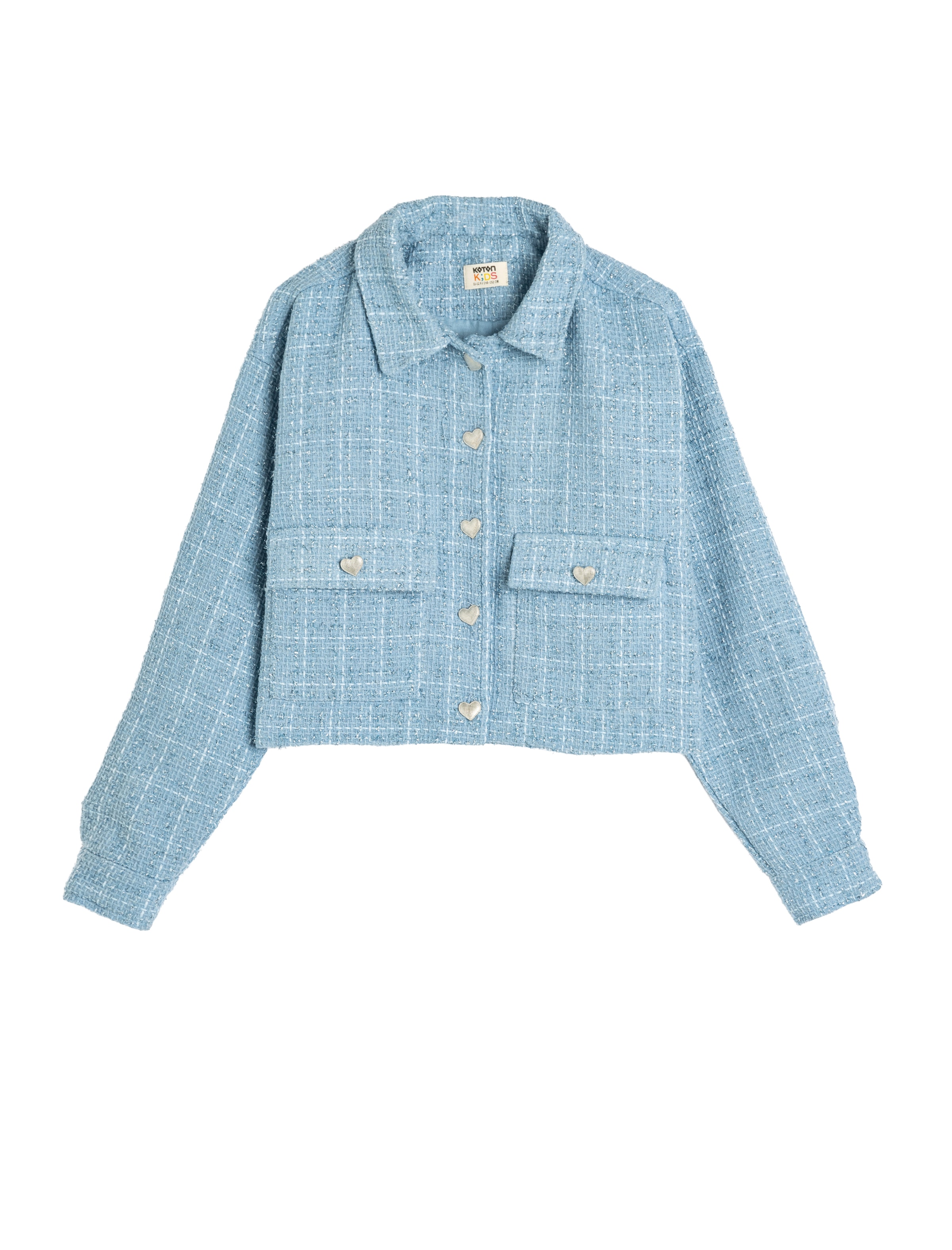 

Koton Куртка для межсезонья в пастельно-голубом, светло-голубом цвете