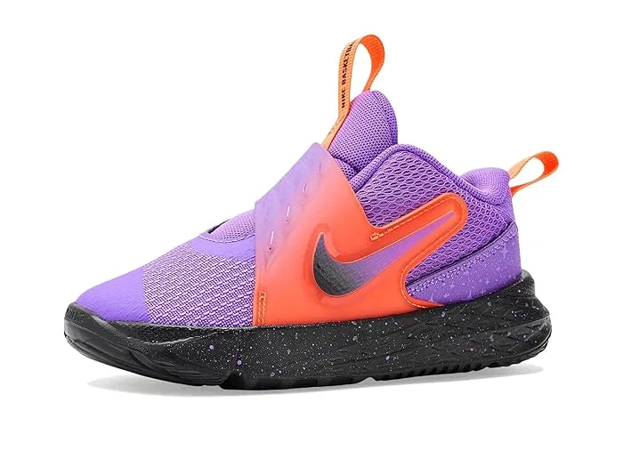 Кроссовки Nike Kids Team Hustle D 12 SE, Bright Violet/Black/Total Orange — фото 2