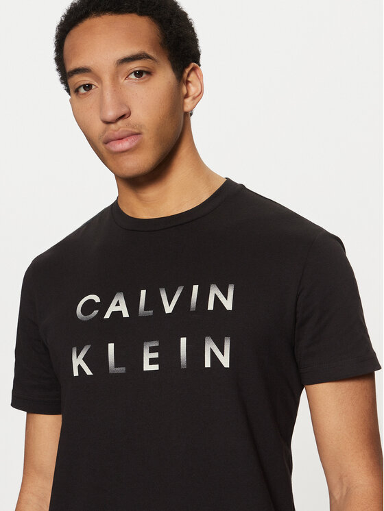 Футболка обычного кроя K10K114156 Calvin Klein, черный — фото 4