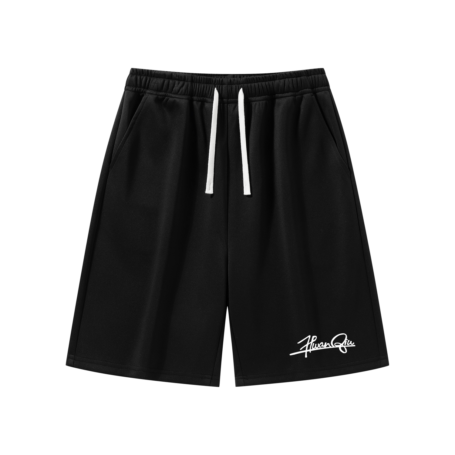 

Повседневные шорты мужские HUANQIU, светло-бежевый (вышитая глобальная подпись на переднем левом низу брюк)