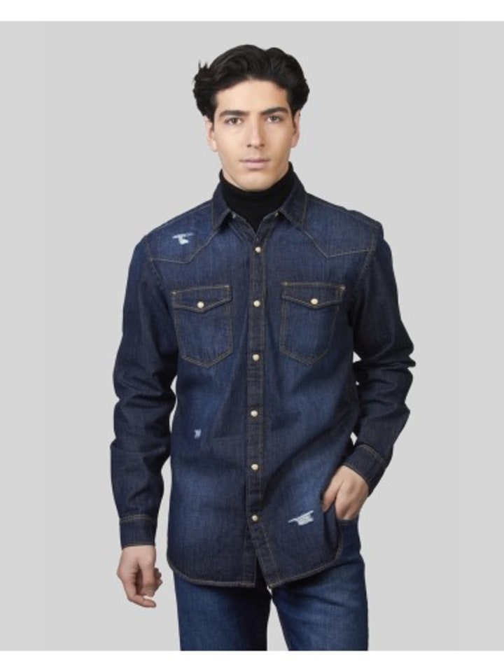 

Рубашка Jack & Jones, синий