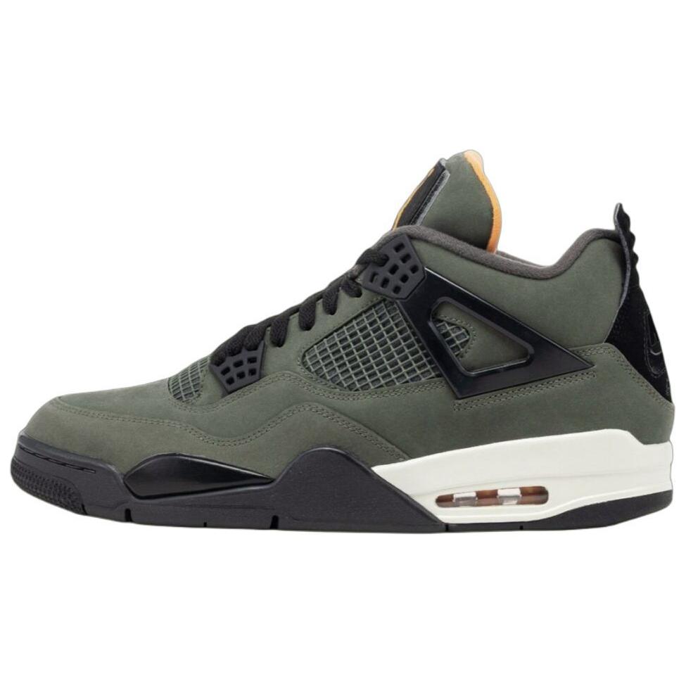 

Кроссовки Undefeated X 4 Retro OG SP 2025 Jordan, зеленый/черный
