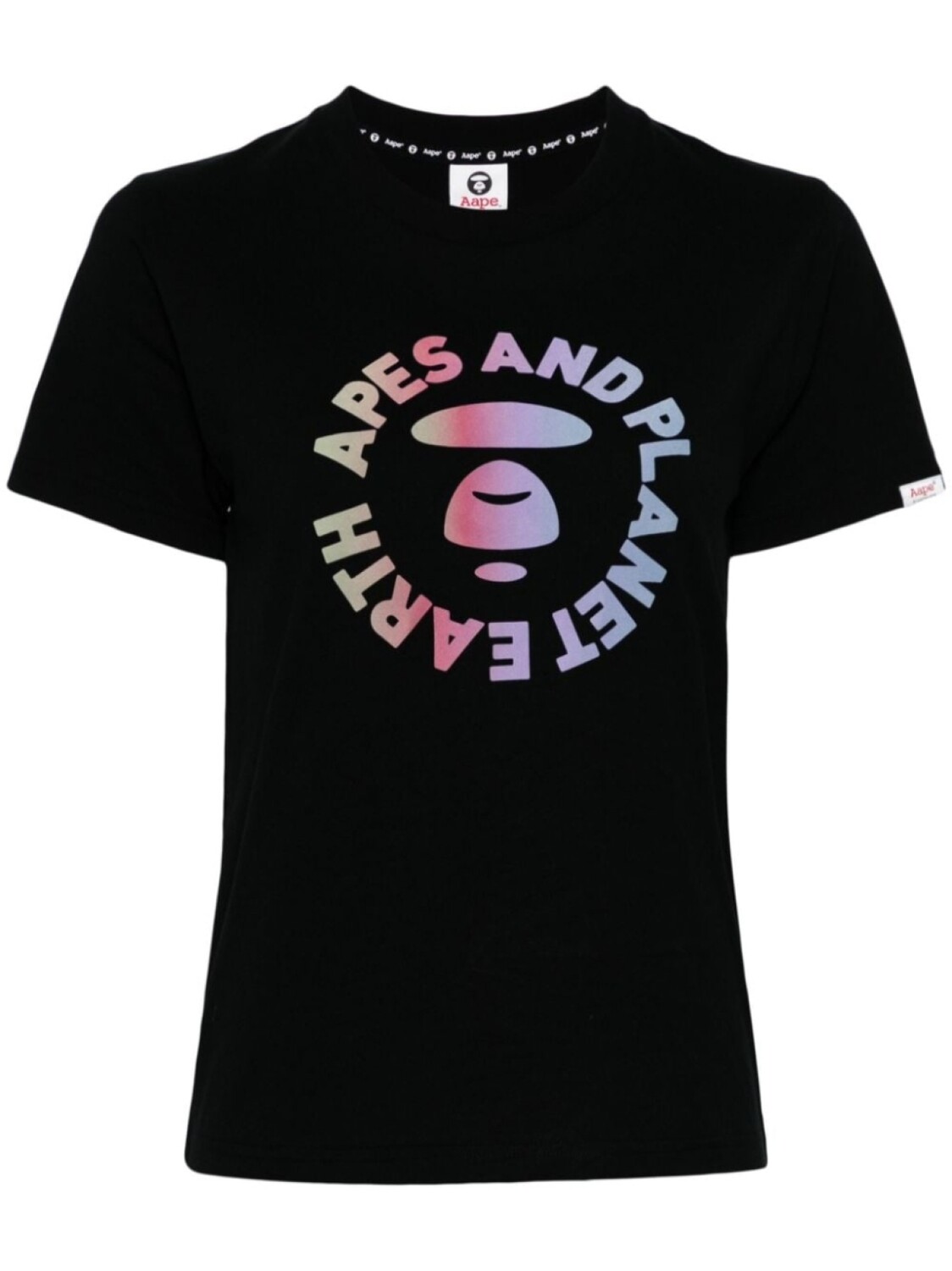 

Футболка с логотипом AAPE BY *A BATHING APE, черный