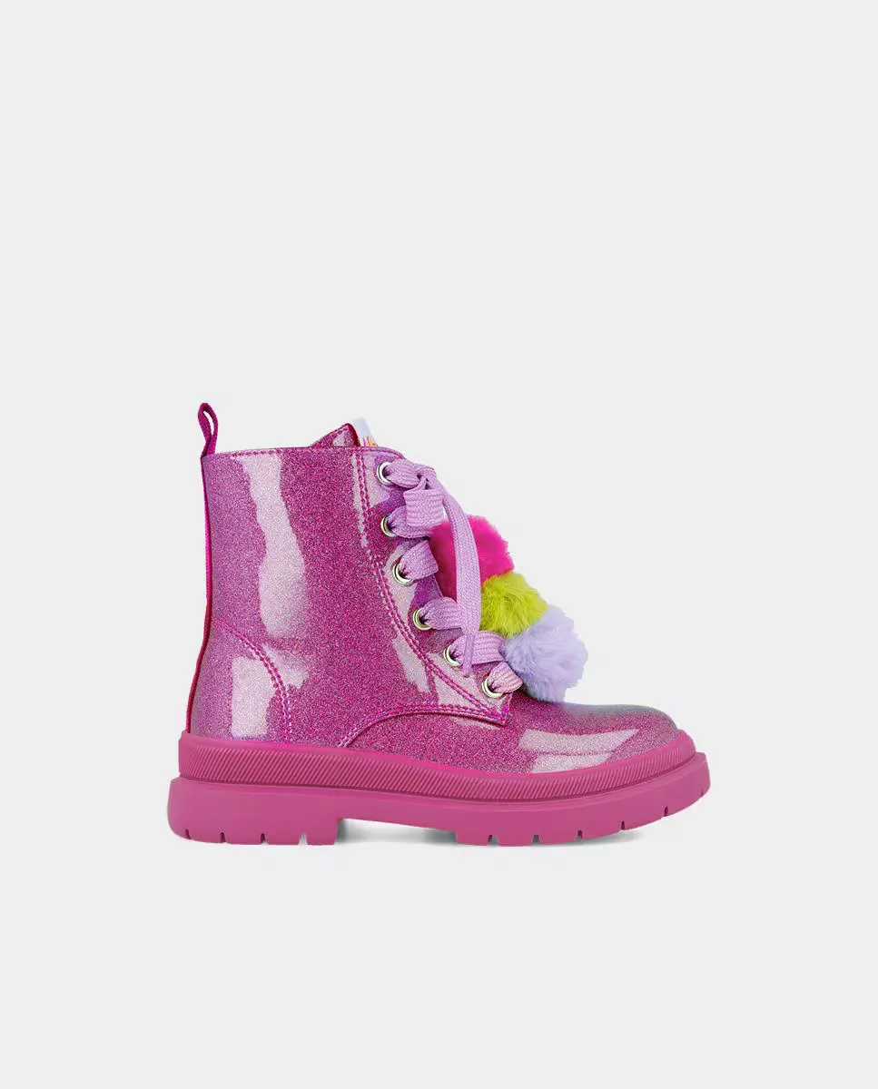 

Ботильоны для девочки с помпонами и блестящей отделкой Agatha Ruiz de la Prada, розовый