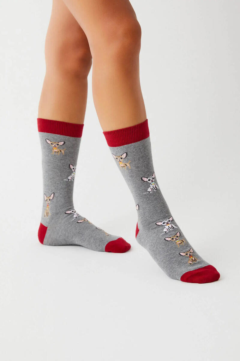 

Серые высокие носки Besocks из органического хлопка Besocks, серый