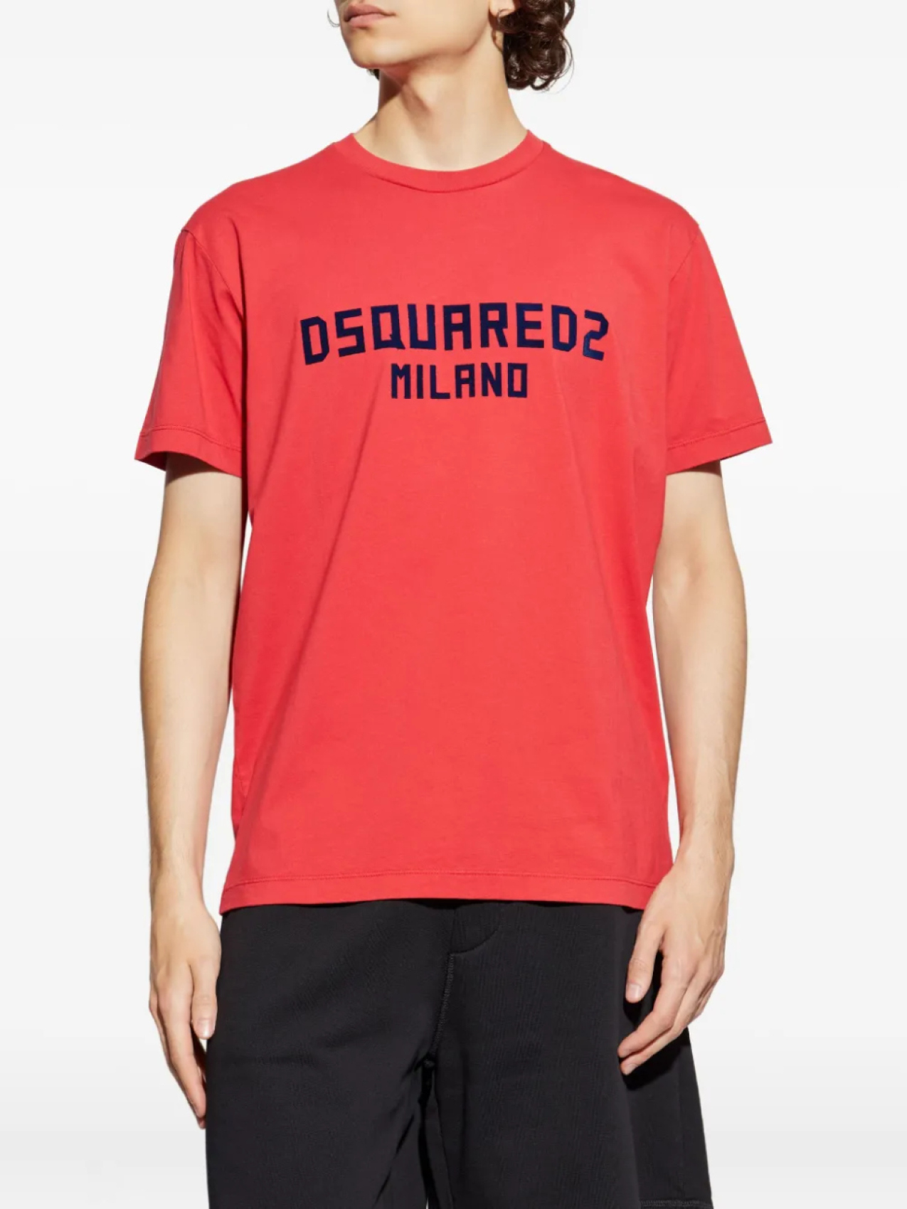 Футболка из хлопка с логотипом DSQUARED2, красный — фото 3