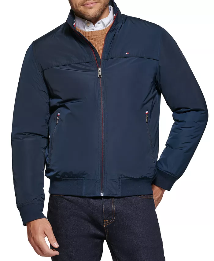 

Мужская бомбер для гольфа Tommy Hilfiger, синий