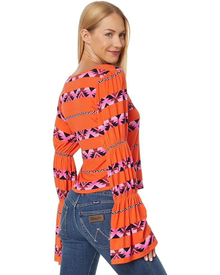 

Топ Wrangler Retro Knit Square Neck Top, оранжевый