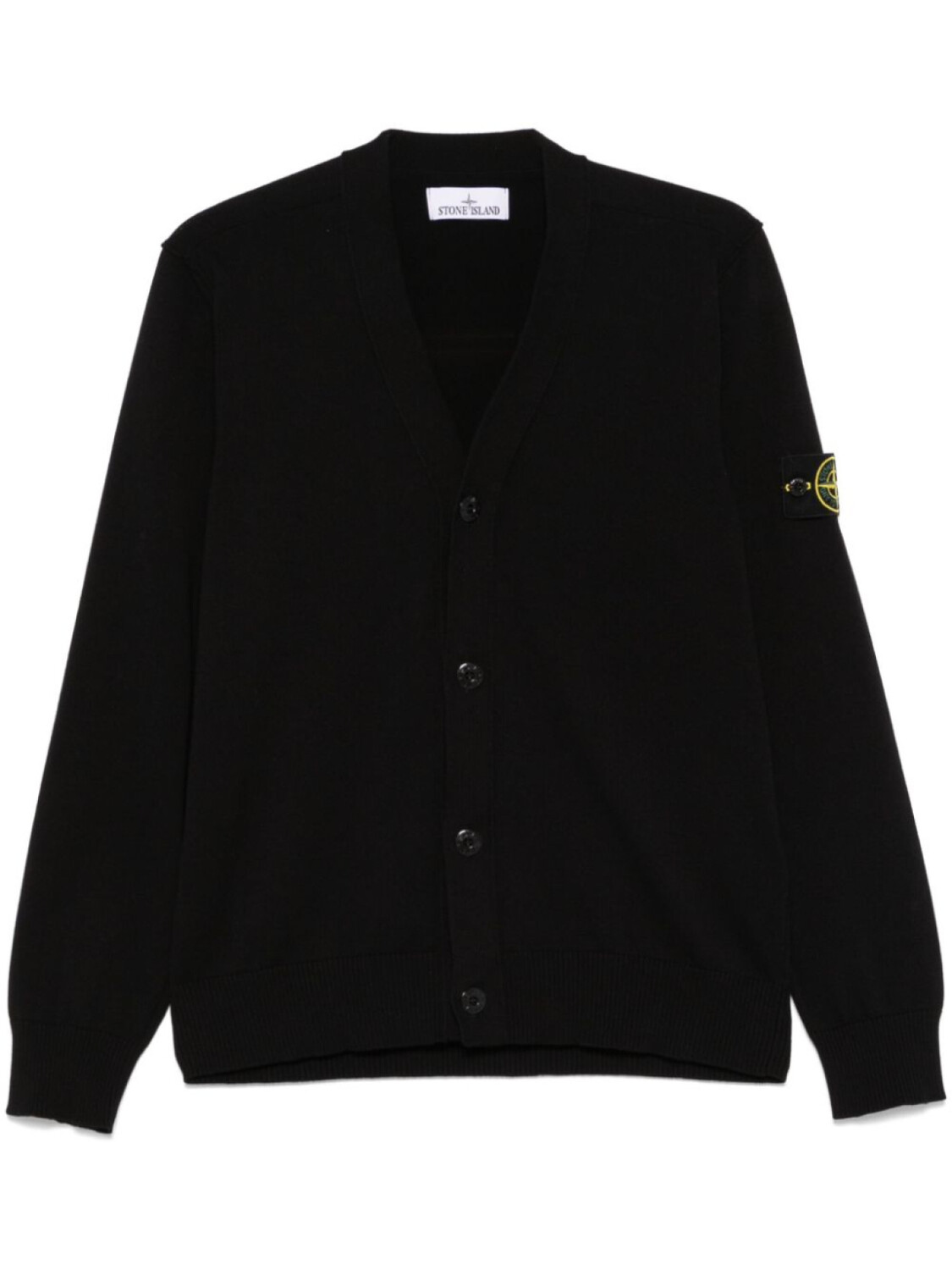 

Stone Island кардиган с нашивкой Compass, черный