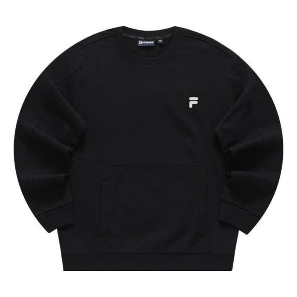 

Свитер graphic sweater 'black white' Fila Fusion, черный