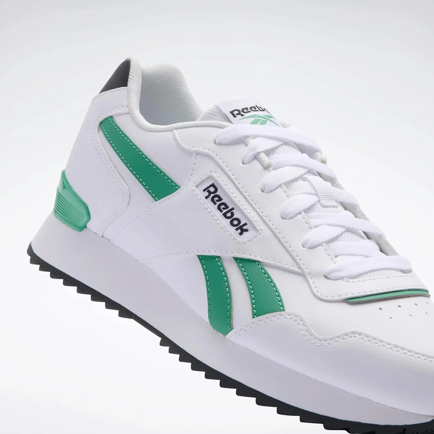 Кроссовки Reebok Unisex Glide Ripple Clip, белый/зеленый — фото 2
