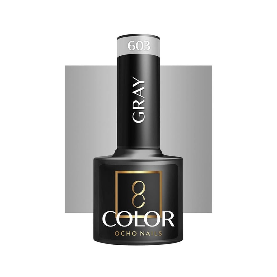 

OCHO NAILS Гибридный лак для ногтей серый 603 -5 г Active Shop
