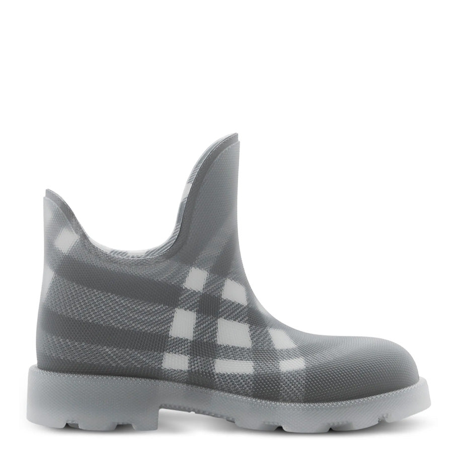 Burberry Check Rubber Marsh Low Boots, Brand Size 36 ( US Size 6 ), черный