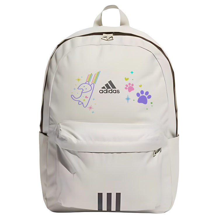 

Adidas Переработанный полиэстеровый рюкзак унисекс светло-серый, Multicolor Cat