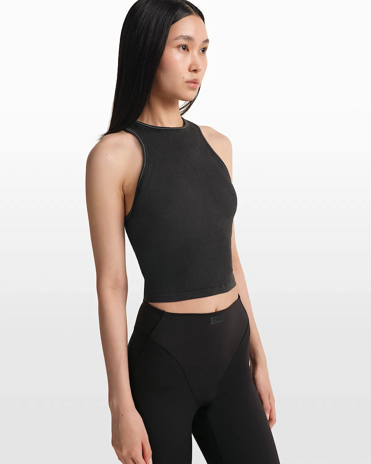 Женский топ-борцовка NikeSKIMS Ribbed Seamless, NSKM Obsidian/NSKM Armor — фото 3
