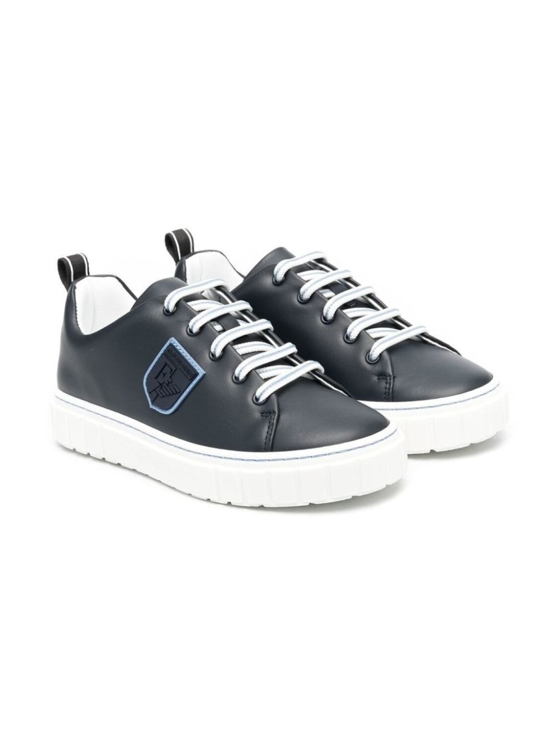 

Emporio Armani кеды на шнуровке, синий