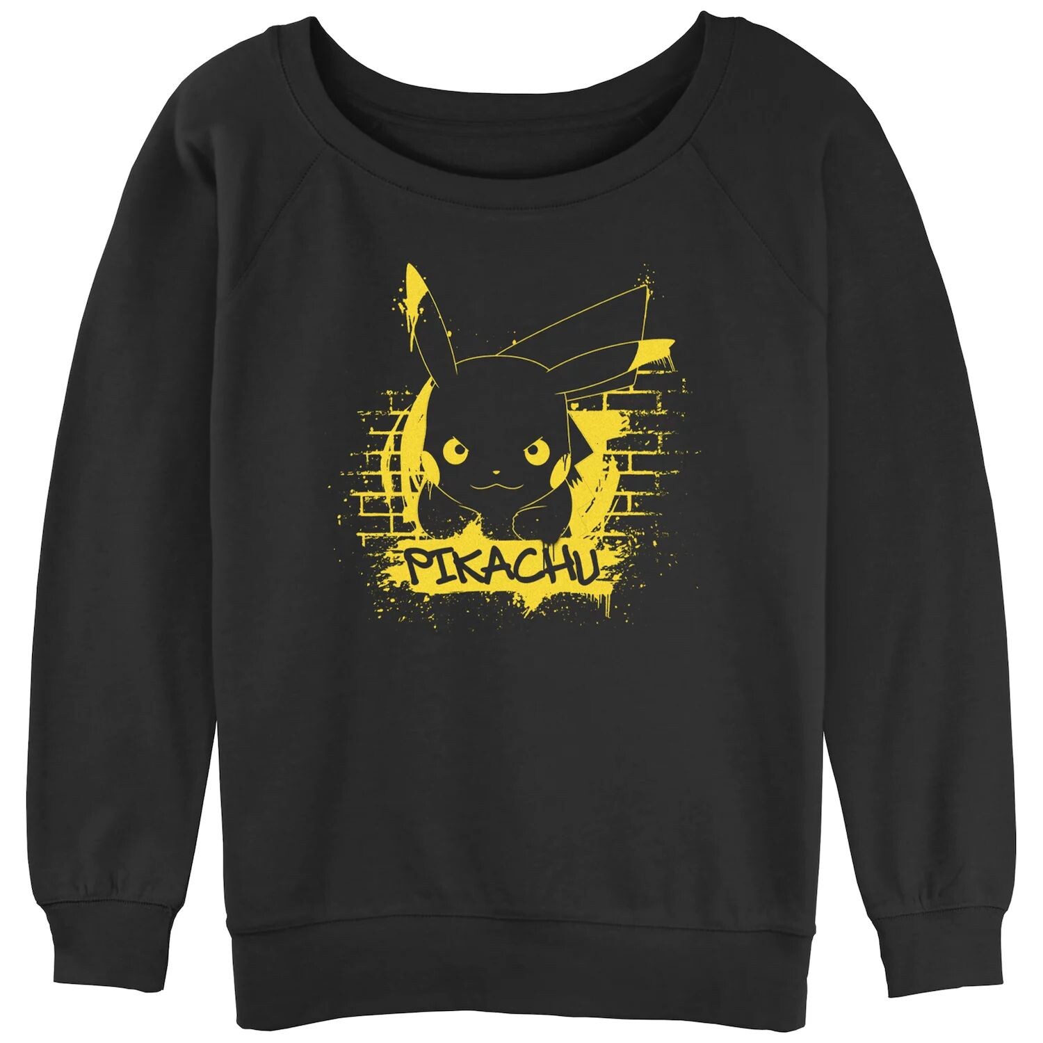 

Мягкий пуловер с напуском для юниоров Pokemon Pikachu Graffiti Running Licensed Character