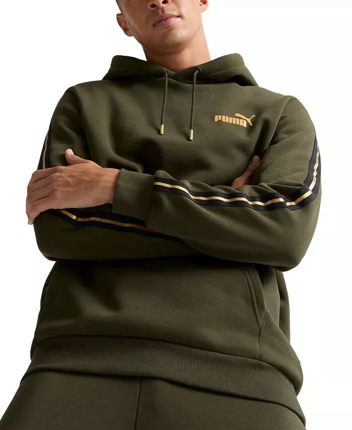 

Мужская толстовка с капюшоном и минималистичным логотипом Puma, зеленый