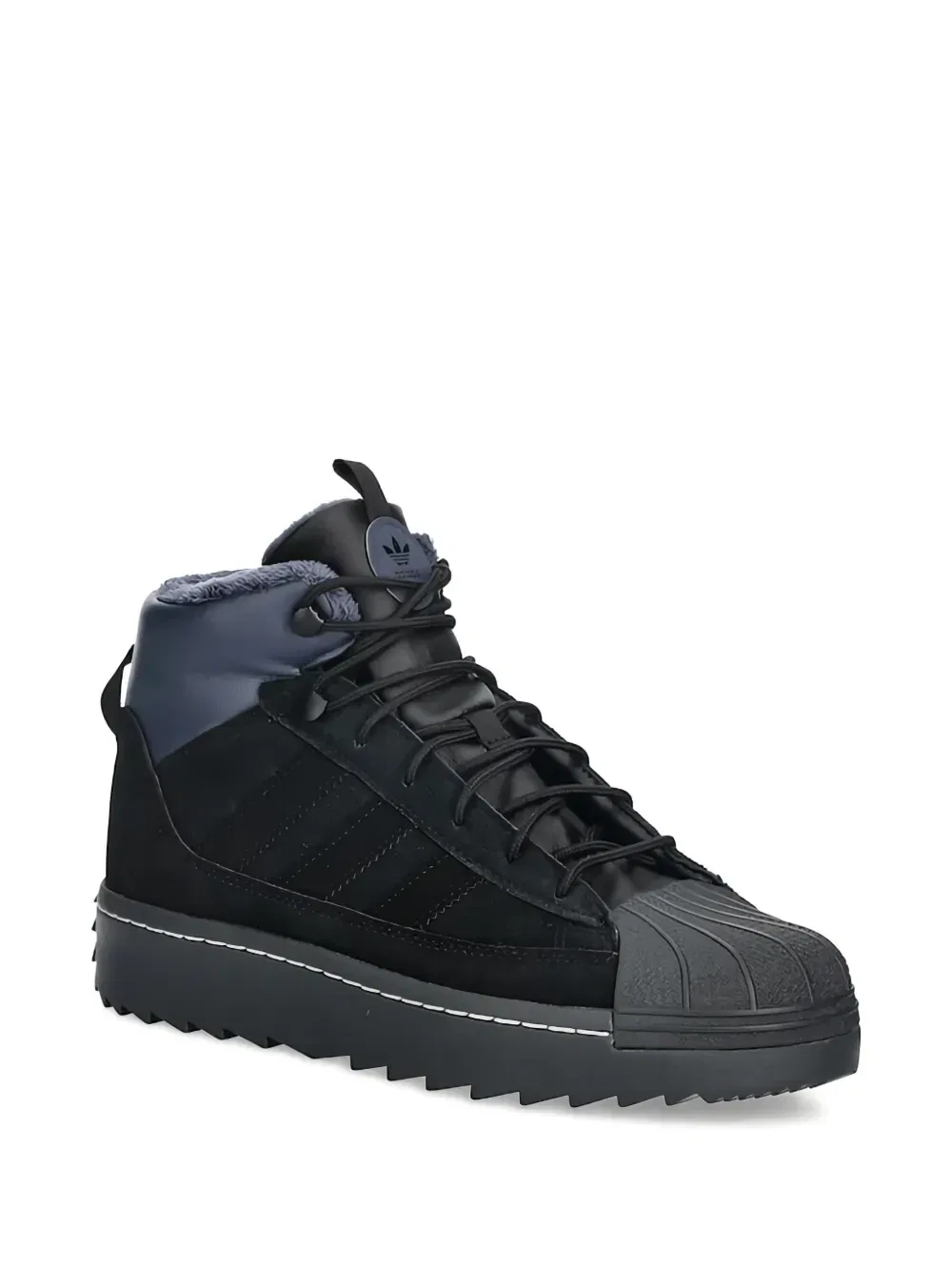 Ботинки Superstar Winter Trek на шнуровке Adidas Kids, черный