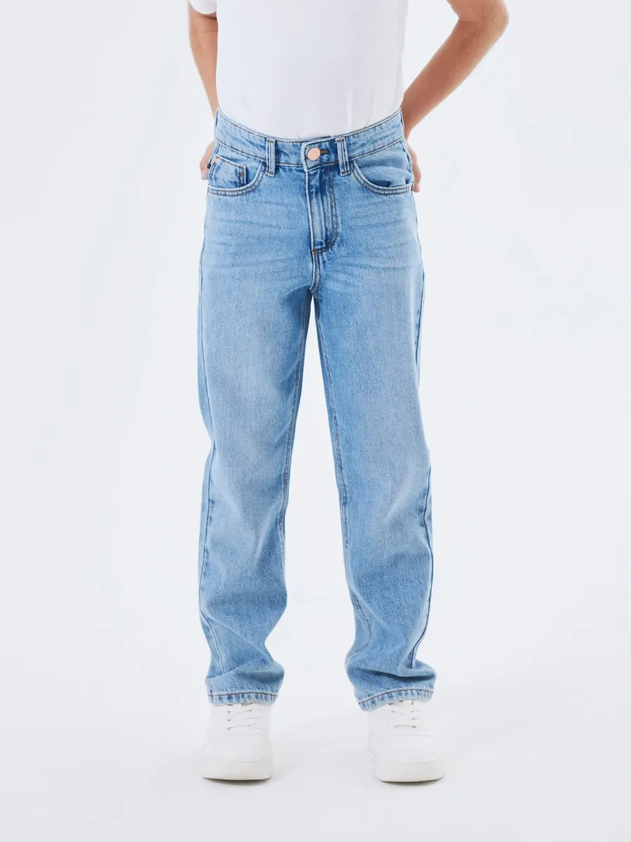 

Прямые джинсы Name It "NKFROSE HW STRAIGHT JEANS 9222-BE NOOS", синий