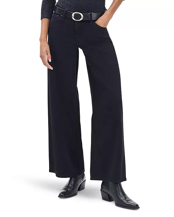 

Джинсы Aiden с высокой посадкой и широкими штанинами, черные. Rag & Bone, черный