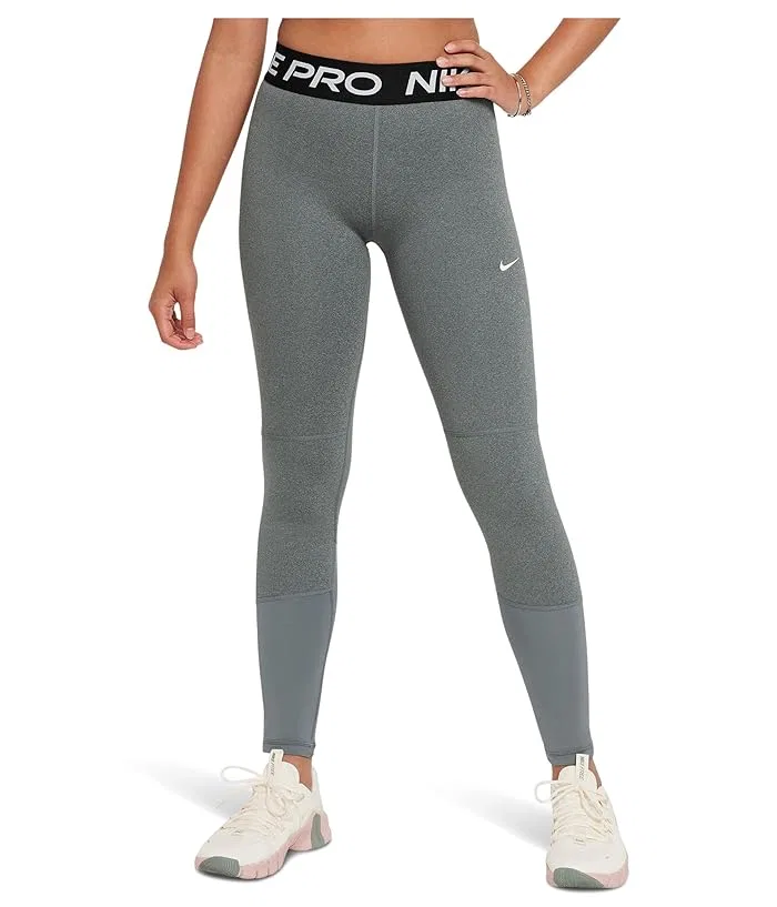 Леггинсы Dri-FIT Pro Nike Kids, Carbon Heather/White