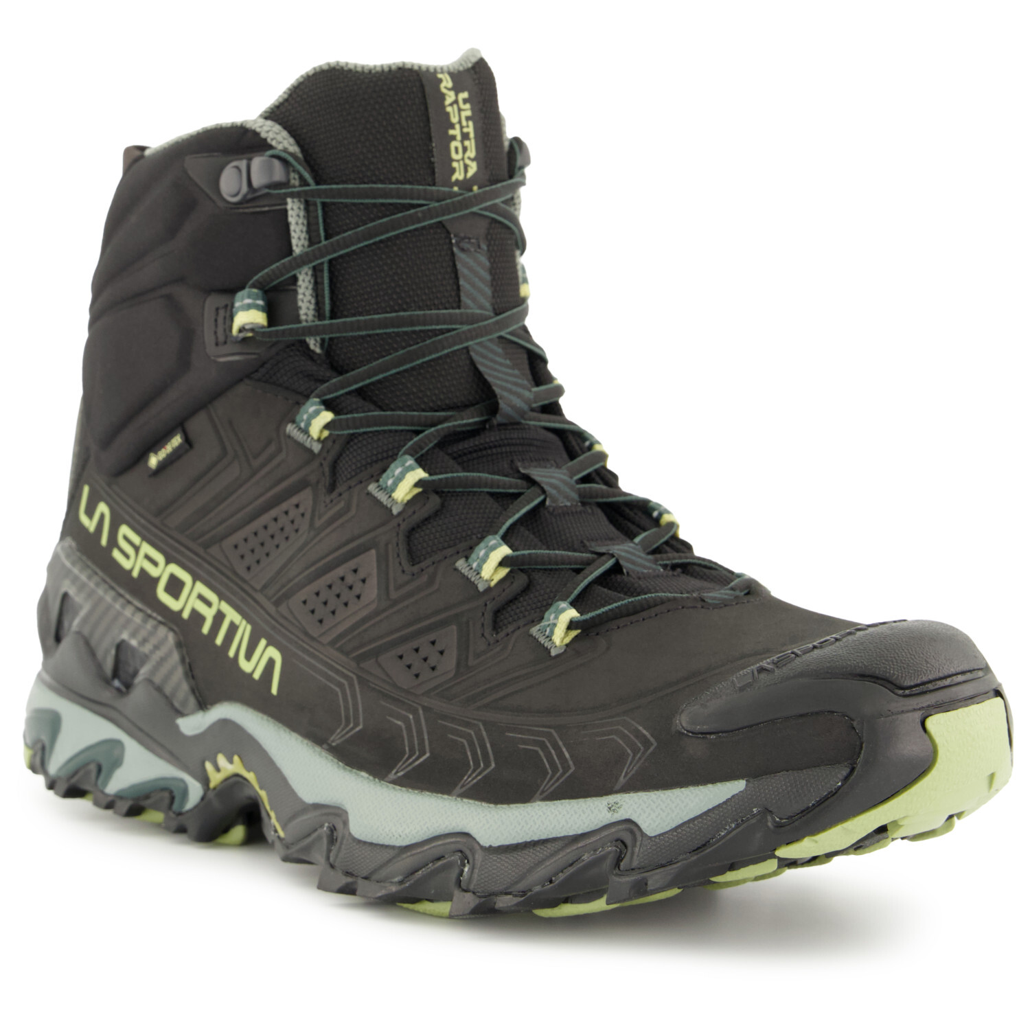 Ботинки для прогулки La Sportiva Ultra Raptor II Mid Leather GTX, цвет Black/Cedar — фото 2