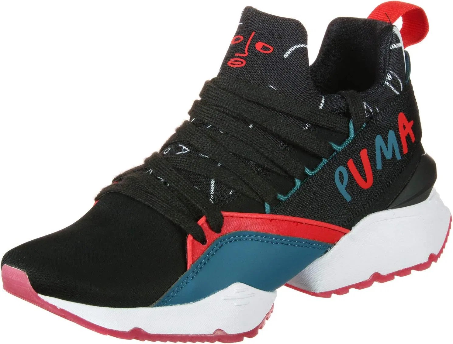 Кроссовки PUMA Muse Maia Graphic SM Black/Spiced/Coral