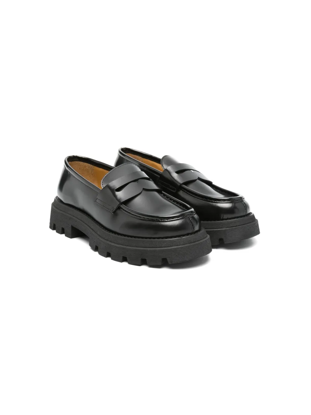 

Кожаные лоферы Gallucci Kids, черный