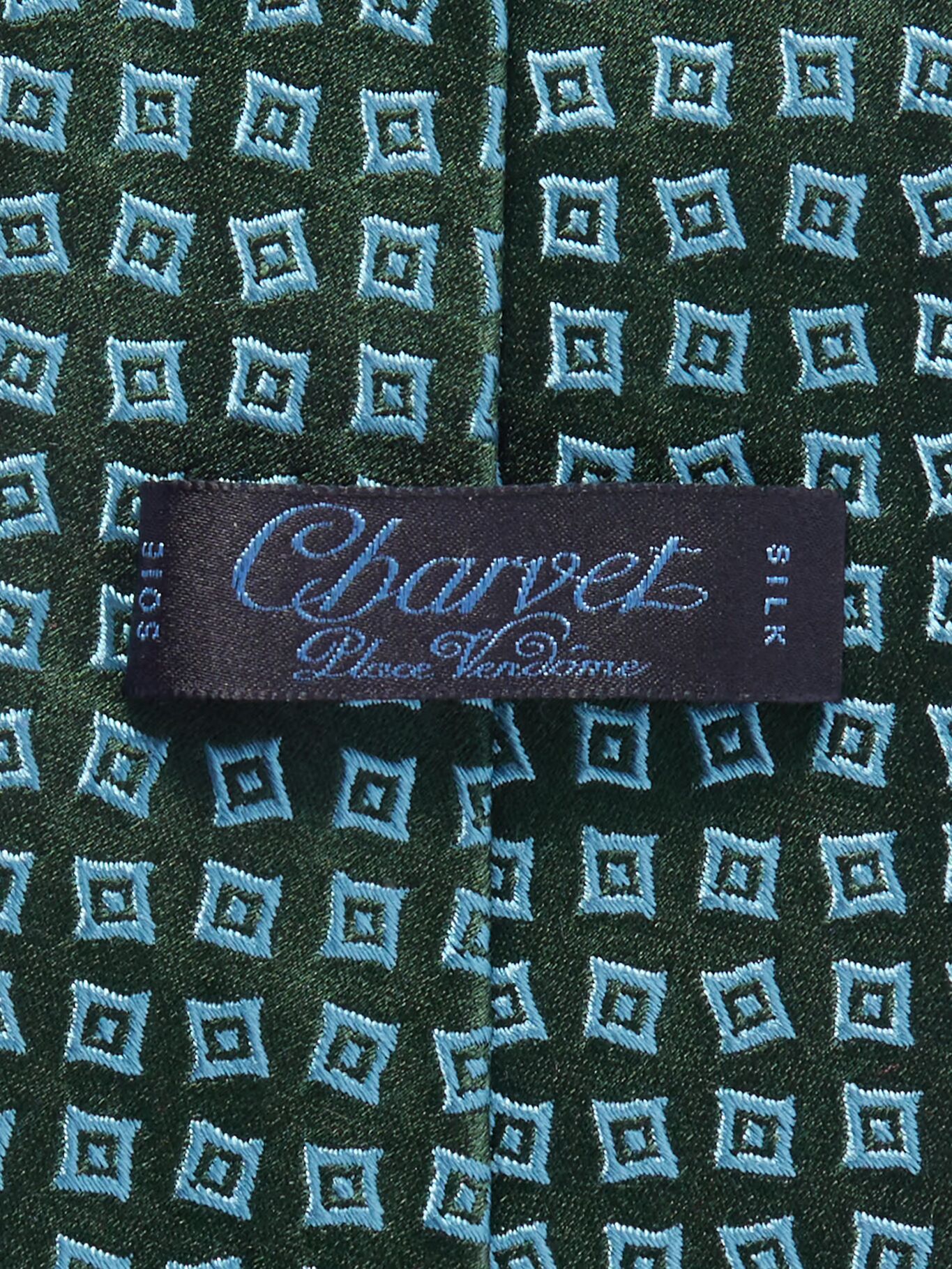 

Галстук из шелкового жаккарда шириной 8,5 см CHARVET, зеленый