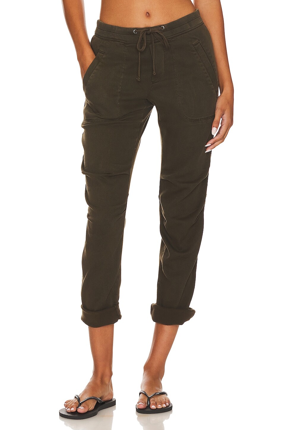 

Брюки James Perse Soft Drape Utility, цвет Smoky Green