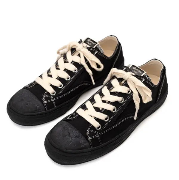 Кроссовки past sole 6 - hole canvas low-top sneaker Maison Mihara Yasuhiro, черный — фото 2