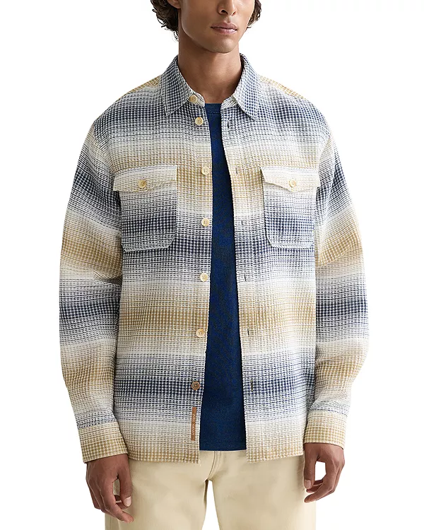 

Рубашка с фактурной поверхностью и пуговицами спереди Scotch & Soda, мультиколор