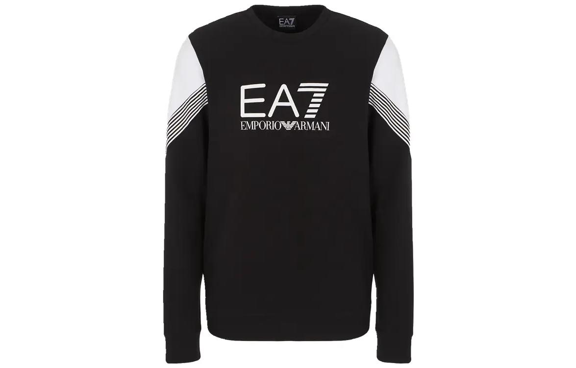 Свитшот EA7 мужской черный EMPORIO ARMANI — фото 4