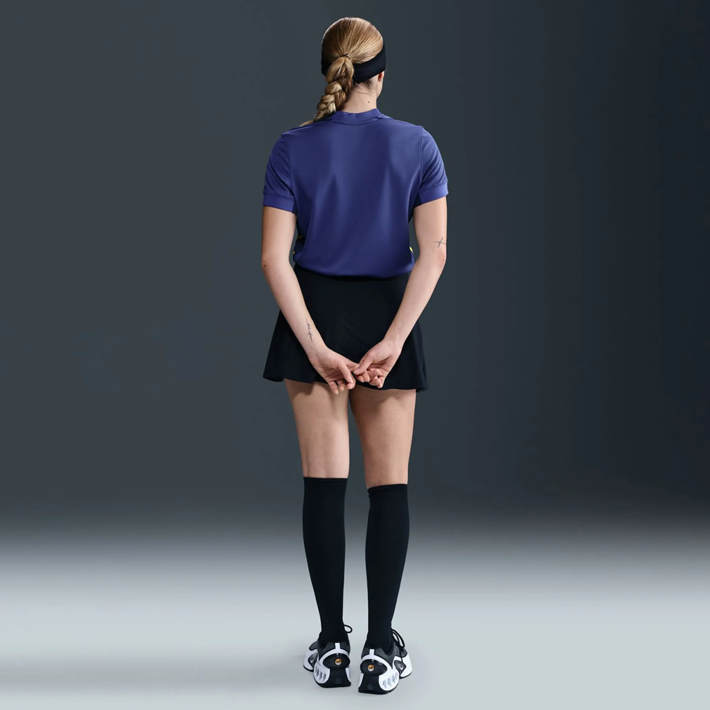 Женская футболка второй формы Атлетико Мадрид 2025-2026 Стадиум Найк Nike, синий — фото 2