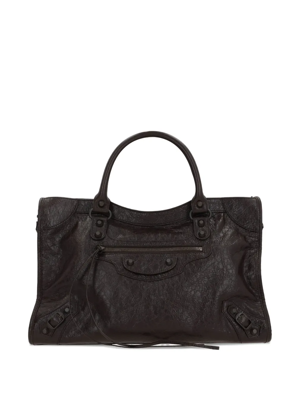 

Сумка-тоут Le City с заклепками Balenciaga, коричневый