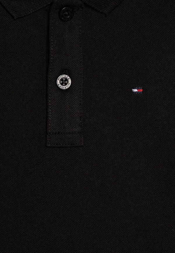 Базовая рубашка поло из пике стандартного кроя Tommy Hilfiger, Black — фото 4