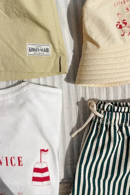 Плавки детские с принтом Seer Asnou Short Swimshorts GRS Konges Sløjd, бирюзовый — фото 4