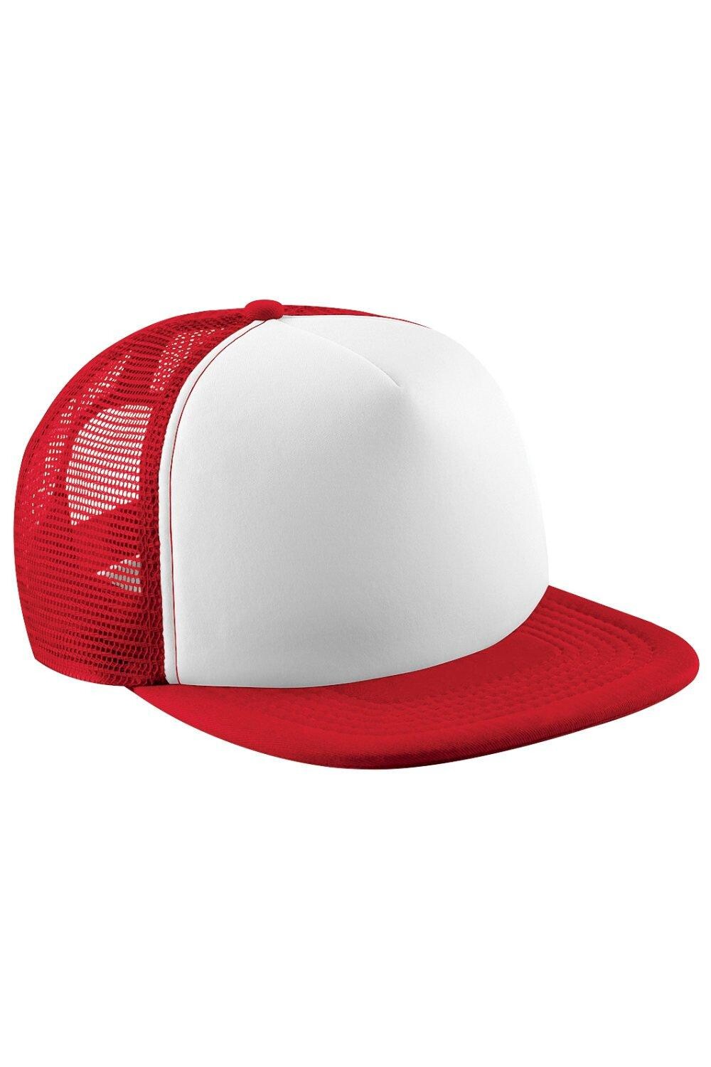 

Винтажная сетчатая кепка дальнобойщика Snapback Beechfield, красный